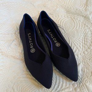 Rothy's The Point Flat in Navy - Never Worn - Like New